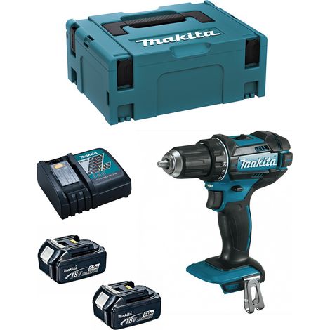 Perceuse visseuse MAKITA DDF482RTJ 18V + 2 batteries Li-Ion 5Ah + chargeur + coffret Makpac — photo 1