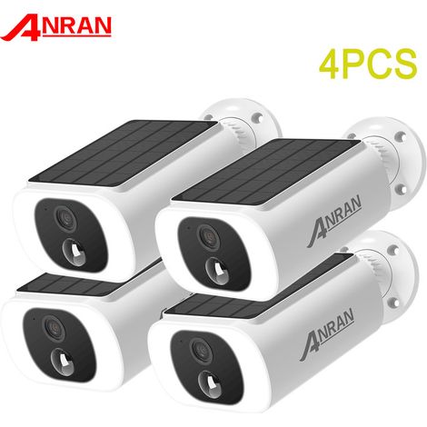 Anran – Caméra de surveillance extérieure sans fil WiFi solaire 3MP – Audio bidirectionnel – Détection mouvement PIR – Vision nocturne IP65 — photo 1