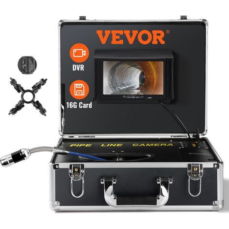VEVOR Camera Inspection Canalisation 30 m Endoscope deEcran 7'' avec Enregistreur DVR Etanche IP68 12 LED Reglables Carte SD 16 Go pour Conduit Tuyaux Egout Maison Evacuation des Eaux Usee Plomberie — photo 1
