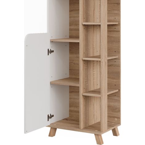 Meuble salle de bain Karen, Sonoma/blanc, 50x175cm avec 2 portes, Vicco — photo 5