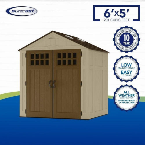 2026 6 ft. 3 in. W x 5 ft. 6 in. D Resin Storage Shed