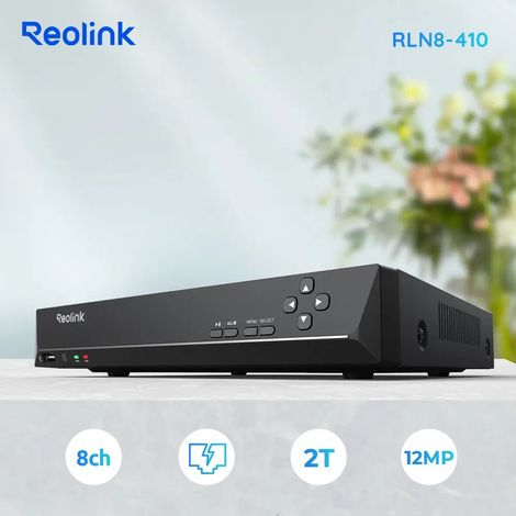 Reolink – Caméra de surveillance PoE NVR 8 canaux avec disque dur 2 To – Enregistrement 24/7 – Supporte 4MP 5MP 8MP – Accès local et à distance — photo 1