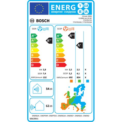 Climatiseur réversible Mono-split BOSCH 2600W Inverter RAM-53NP3E — photo 2