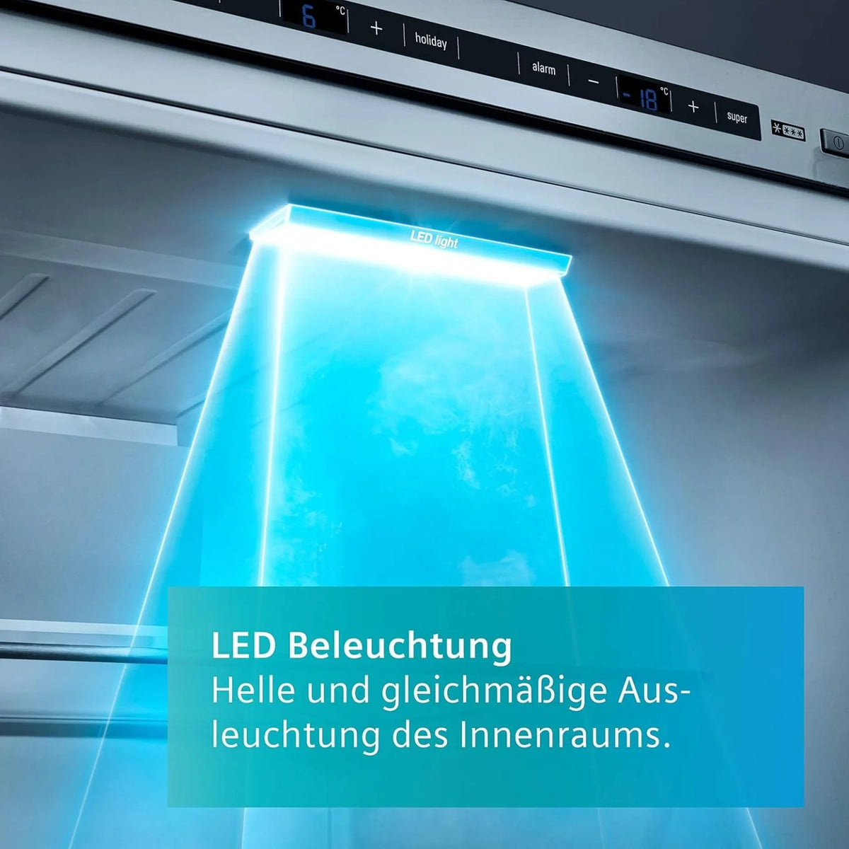 2026 SIEMENS KF96NVPEA iQ300 Multi-Door-Kühlschrank, 183 x 91 cm, 405 L Kühlen & 200 L Gefrieren, hyperFresh längere Frische