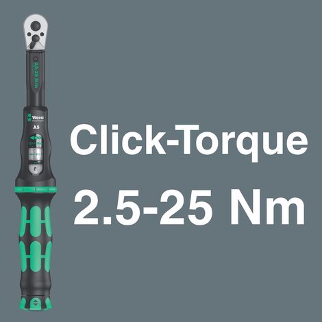 Wera – Coffret de clés dynamométriques 16 pièces 2,5 - 25 Nm 1/4 – Précision ± 4% – Boîte textile compacte – Pour entretien véhicules — photo 4
