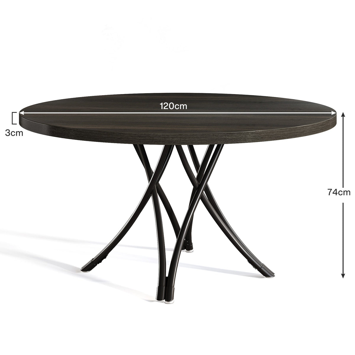 Tribesigns Table de conférence 120 cm, Table de réunion d'affaires moderne