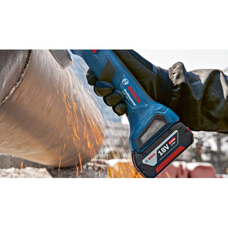 Meuleuse Brushless 18V BOSCH 125mm GWS 18V-7 - machine nue - 06019H9001 — photo 4