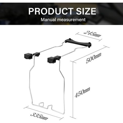 Stanew – Échelle télescopique pliante 6.2M en aluminium – Stabilisateur et crochets amovibles – Marches antidérapantes de 40cm – Charge maximale élevée — photo 3