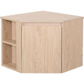 Mob-In – Meuble sous vasque d'angle 52x45 cm – Panneau de particules mélaminés – Compatible vasque ronde jusqu'à 37 cm – Rangement optimisé — photo 1