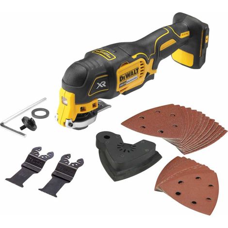Dewalt – Outil oscillant multi-cutter sans fil 18V DCS355N – Moteur Brushless – Changement d’accessoires rapide – Pour bois dur et teck — photo 2