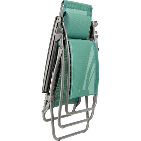 Fauteuil Relax Transat Jardin - Chaise Longue Zéro Gravité - Rclip - Batyline® Iso - Vert Chlorophylle - Lafuma Mobilier — photo 2