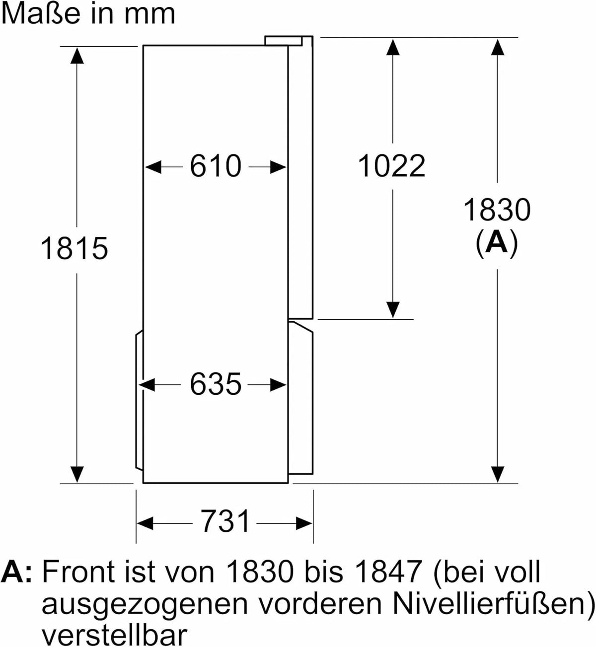 2026 SIEMENS KF96NVPEA iQ300 Multi-Door-Kühlschrank, 183 x 91 cm, 405 L Kühlen & 200 L Gefrieren, hyperFresh längere Frische