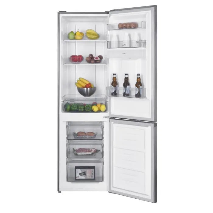2026 Réfrigérateur congélateur bas CONTINENTAL EDISON - 251L -Total No Frost - Inox - L 55 cm x H 180 cm
