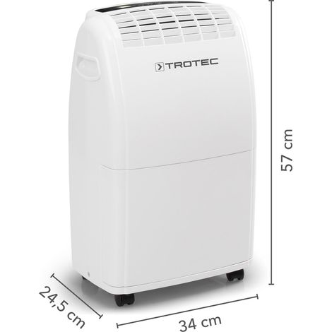Trotec – Déshumidificateur TTK 75 E 20 l/j pour 45 m² – Ventilateur puissant – Hygrostat réglable 30-90% – Fonction séchage linge – Propane R290 — photo 2