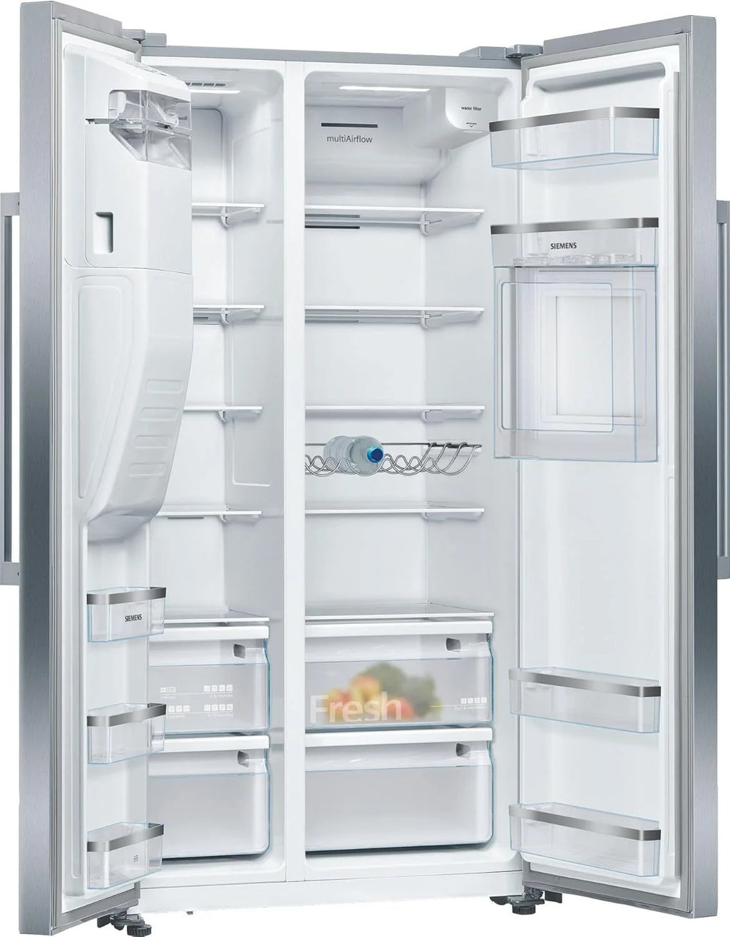 2026 SIEMENS KF96NVPEA iQ300 Multi-Door-Kühlschrank, 183 x 91 cm, 405 L Kühlen & 200 L Gefrieren, hyperFresh längere Frische