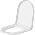 Duravit – Abattant de toilette SoftClose en plastique blanc alpin – Charnières en acier – Amovible pour entretien facile — photo 1