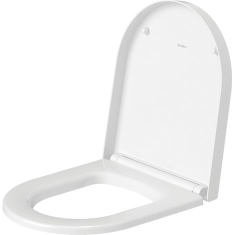 Duravit – Abattant de toilette SoftClose en plastique blanc alpin – Charnières en acier – Amovible pour entretien facile — photo 1