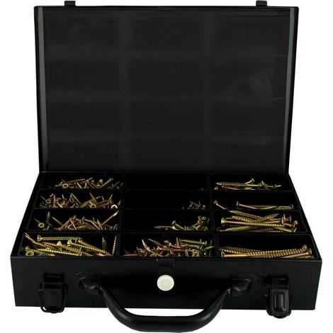 Rocket – Mallette de 2250 vis à bois tête fraisée Torx zinguées – Ø 3,5 x 16 = 400 pièces, Ø 4,5 x 45/30 = 130 pièces – Vissage rapide, anti-fendage — photo 2