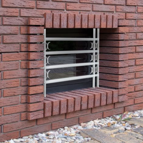 Relaxdays – Grille de fenêtre télescopique anti cambriolage – Acier galvanisé – Dimensions réglables 600 x 1000-1500 mm – Protection efficace contre effractions — photo 2
