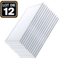 Europalamp – Pack de 12 dalles LED 1200x300mm 40W blanc neutre 4000K – Flux lumineux 3600 lm – Installation en faux plafond ou suspendue — photo 1