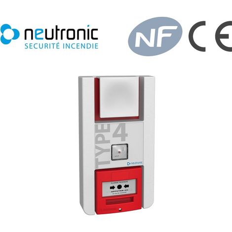 Neutronic – Sirène d'alarme autonome à piles 90-105 dB – Flash lumineux rouge – Autonomie 4 ans – Installation simple avec câblage possible — photo 2