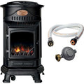 Universal – Poêle à gaz 3,4 kW noir mat – Fonte véritable – Autonomie 60h – Compatible butane 6/13 kg – Installation rapide sans conduit — photo 1
