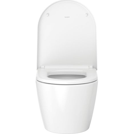 Duravit – Abattant de toilette SoftClose en plastique blanc alpin – Charnières en acier – Amovible pour entretien facile — photo 4