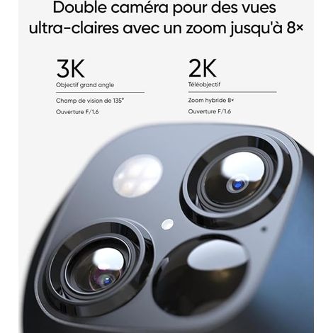 Caméra de surveillance solaire 3K – Vision nocturne couleur – Installation rapide – Étanchéité IPx3 – Surveillance 360° – Wi-Fi 2,4 GHz – Eufy — photo 5