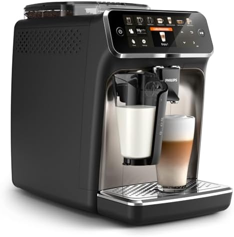 2026 Philips Machine à Expresso Entièrement Automatique 5500 Series–20 Boissons Chaudes et Glacées, Carafe LatteGo Facile à N