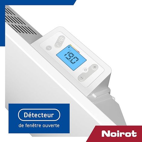 Radiateur à inertie sèche céramique NOIROT Indigo horizontal 1000W blanc — photo 5