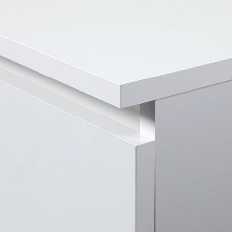 Akord – Commode enfant 120 cm – 8 tiroirs – Panneau stratifié blanc – Dimensions 120x40x99 cm – Finition mate — photo 4