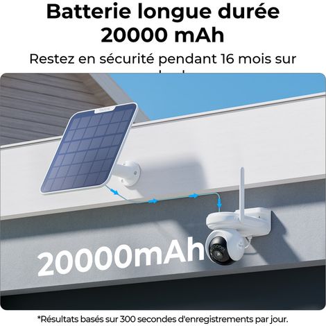 Reolink – Caméra de surveillance 4K ColorX avec panneau solaire – Vision nocturne – Panoramique 355° et inclinaison 90° – Wi-Fi 6 – Détection intelligente — photo 4