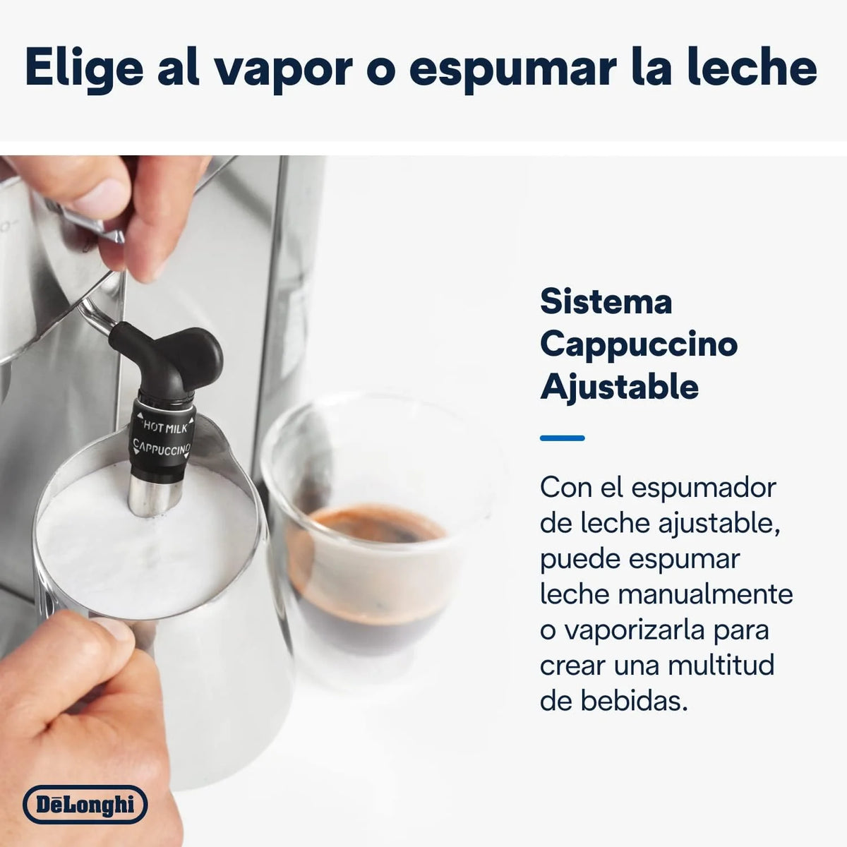 2026 De'Longhi Dedica – Cafetière à pompe en acier inoxydable pour café moulu ou individuel, expresso et cappuccino, réservoi