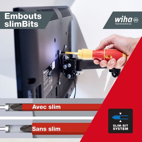 Wiha Tournevis à assistance électrique speedE® II 7 pcs avec embouts isolés slim, batteries et chargeur USB dans une mini L-Boxx (44318) — photo 2