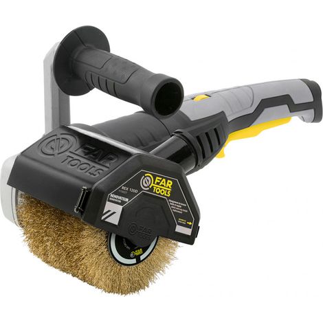 Fartools – Ponceuse excentrique 1300W – Pour bois extérieur – 2 brosses (laiton, métal) – Ø120mm – Régulateur de vitesse – Collecteur de poussière — photo 2
