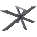 ML-Design Pied de Table Spider 78x71x150 cm, Structure en Croix, Anthracite, en Métal, Revêtement en Poudre, 150 kg, Design Industriel, Protection du Sol Inclus, Robuste, avec Matériel de Fixation — photo 1