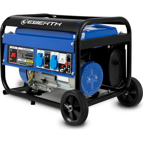 Eberth – Groupe électrogène 3000W 6,5 CV essence – AVR, 2x230V, 1x12V, démarrage câble – Autonomie 9-11h, niveau sonore 69dB — photo 3