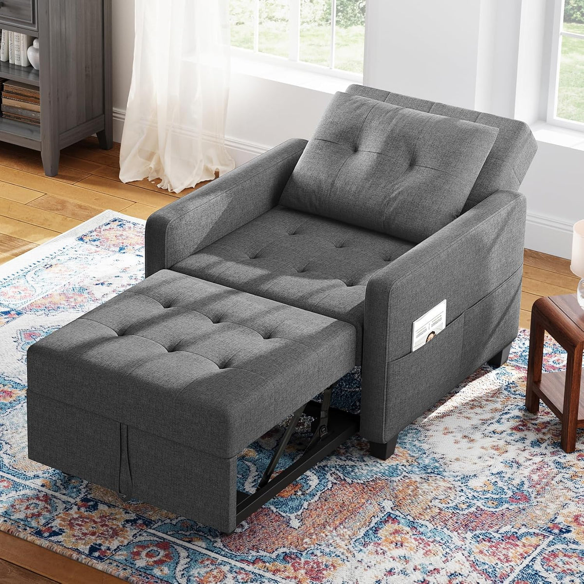 2026 Canapé-lit Compact 3-en-1, canapé Pliant  ottomane avec Fonction lit, Fauteuil Convertible jusqu'à 200 kg, canapé-lit av