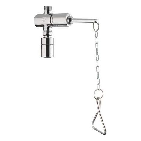 Idral – Mitigeur de douche chromé avec commande à chaîne – Pomme de douche anti-calcaire réglable – Arrêt temporisé 25s – Limiteur de débit 8 l/min — photo 1