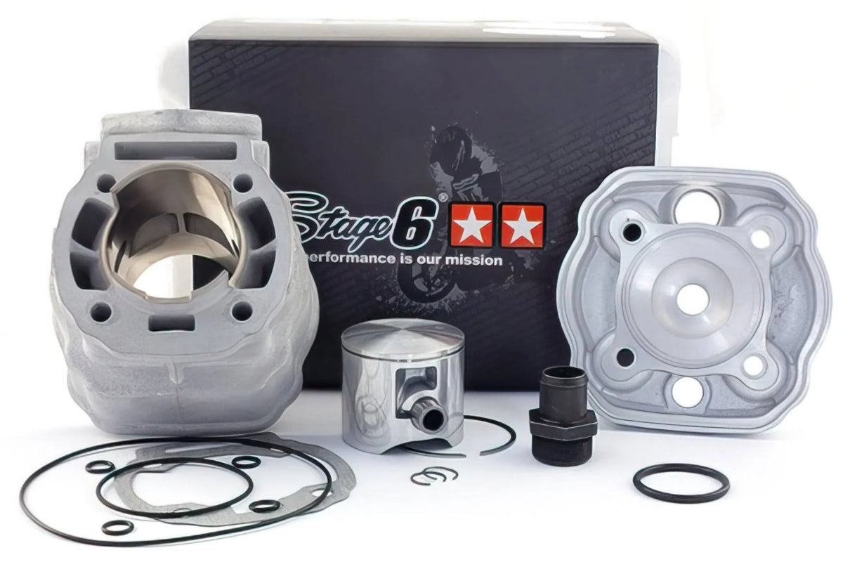 2026 Kit cylindre Stage6 BigRacing Alu 88cc(Argent/Noir)
