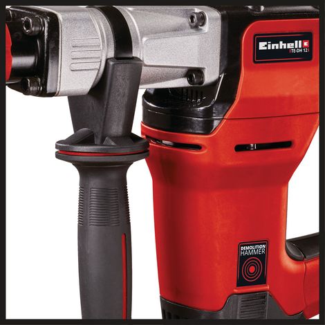 Einhell Marteau Démolisseur TE-DH 12 (1050 W, 12 J, Fréquence de Frappe : 4100 trs/min, Livré en Coffret avec Burin Pointu et Burin Plat) — photo 3