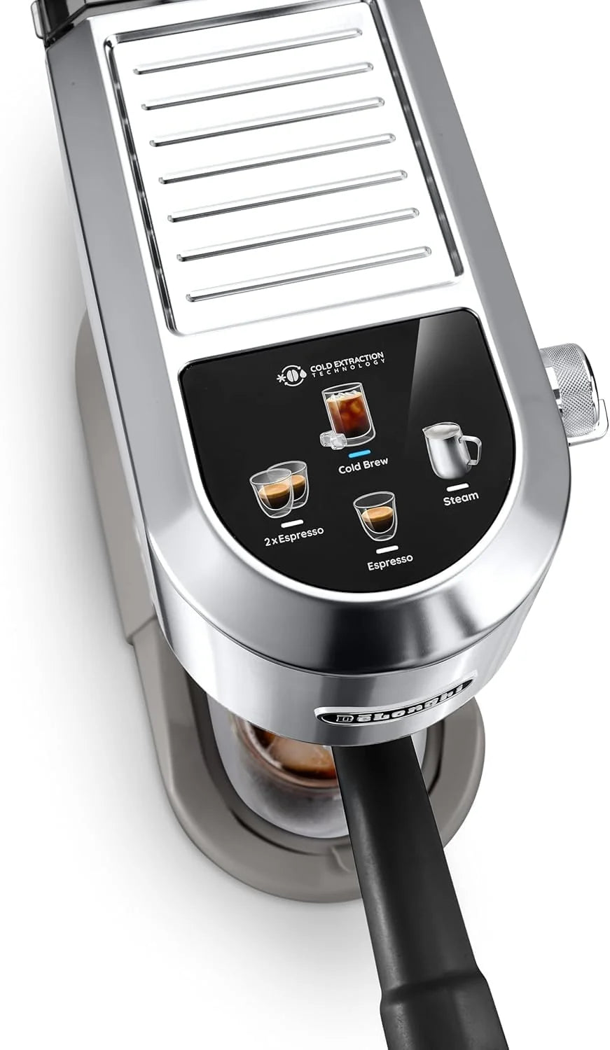 2026 De'Longhi Dedica – Cafetière à pompe en acier inoxydable pour café moulu ou individuel, expresso et cappuccino, réservoi
