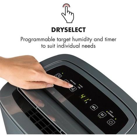DryFy20 Déshumidificateur d´air 420 W 20 l/j 230 m³/h 40-50 m² DrySelect 45 dB antharcite — photo 6
