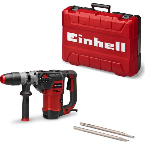 Einhell Marteau perforateur TE-RH 40/15 3F +2 (1050 W, mécanisme de frappe pneumatique, force de frappe 15 J, anti-vibrations, mandrin SDS max, vendu avec burin plat et burin pointu)
