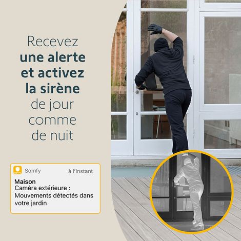 SOMFY 1875326 - Outdoor Camera grise 2 - Caméra de surveillance extérieure wifi — photo 3