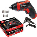 Einhell Visseuse sans fil TE-SD 3,6/1 Li (3,6V, 1,5 Ah, Système de charge avancé avec le chargeur micro USB) Livré avec 10 embouts