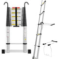 Stanew – Échelle télescopique pliante 6.2M en aluminium – Stabilisateur et crochets amovibles – Marches antidérapantes de 40cm – Charge maximale élevée — photo 1