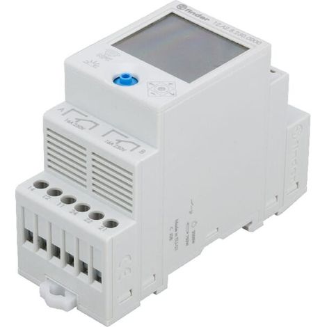Finder – Horloge astronomique hebdomadaire – Programmateur numérique 110-230V AC/DC – 16A – Montage rail DIN – Fonction Astro avec NFC — photo 2