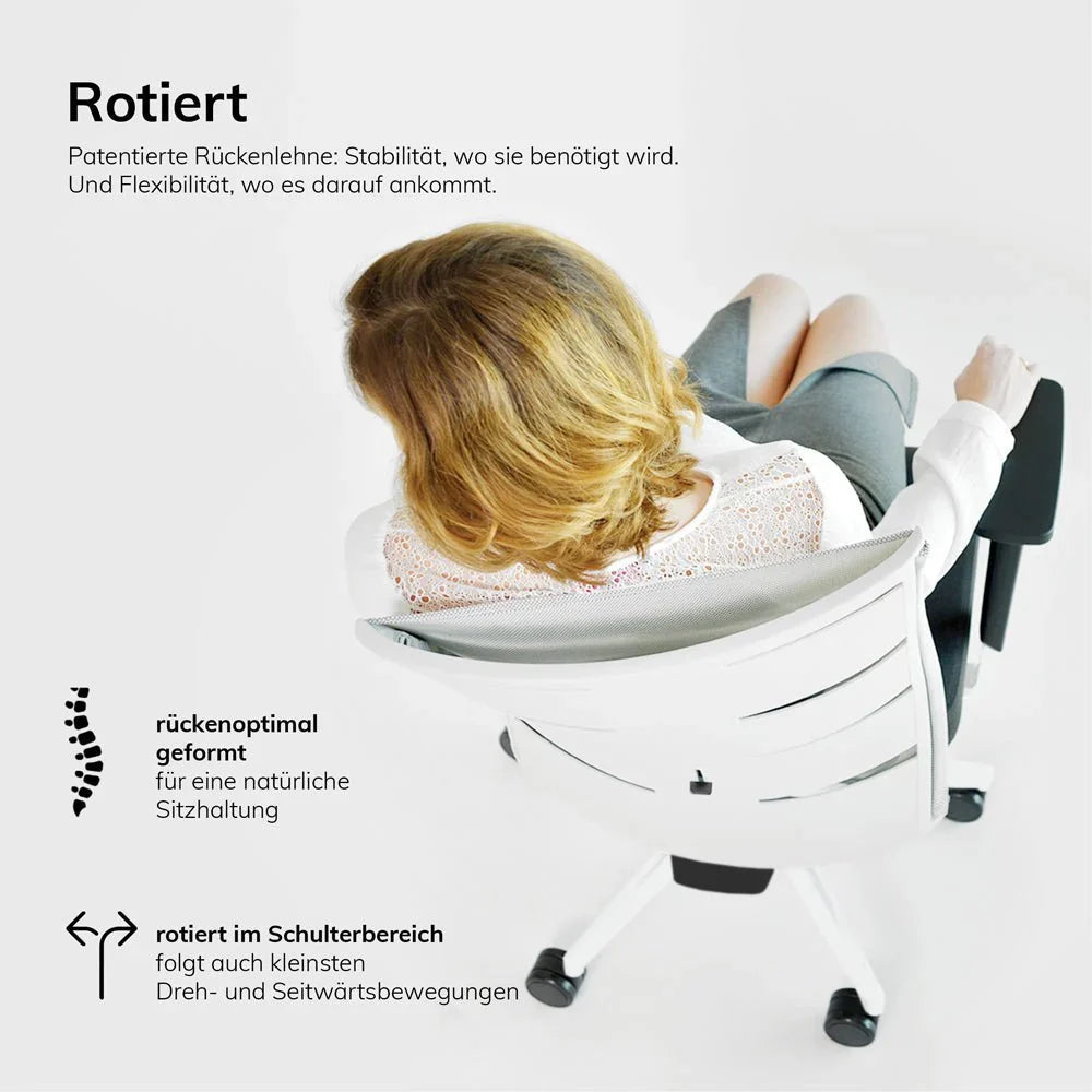 2026 Fauteuil de bureau ergonomique Agilis Matrix MT12 à dossier en maille et inclinaison lente, édition spéciale, noir pur (