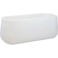 Moovere – Jardinière ronde CAMELIA LARGE 98x39x39 cm – Polyéthylène résistant aux UV – Volume de plantation 101,6 L – Blanc — photo 1